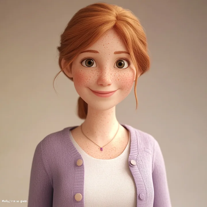 Molly, the warm preschool-teacher voice of Liam
